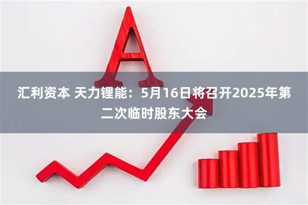 汇利资本 天力锂能：5月16日将召开2025年第二次临时股东大会